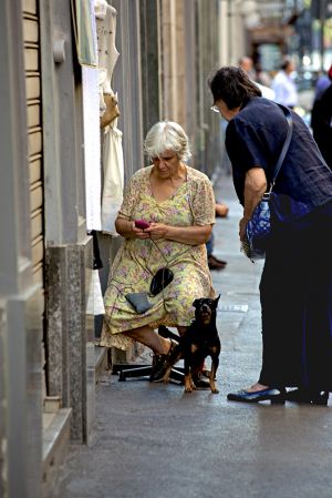 Street Talk Milan Women  Chatting